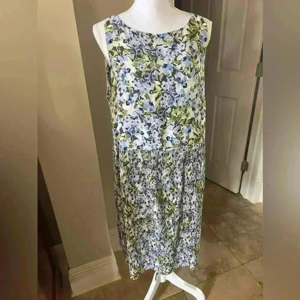 J Jill  ladies large sleeveless dress excellent condition lined from waist down. - Picture 6 of 15